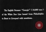 Image of British steamer Georgic accosted by German cruiser SMS Möwe Atlantic Ocean, 1916, second 12 stock footage video 65675049913
