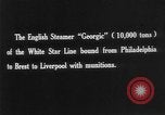 Image of British steamer Georgic accosted by German cruiser SMS Möwe Atlantic Ocean, 1916, second 14 stock footage video 65675049913