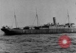Image of British steamer Georgic accosted by German cruiser SMS Möwe Atlantic Ocean, 1916, second 27 stock footage video 65675049913