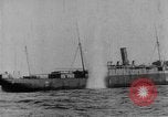 Image of British steamer Georgic accosted by German cruiser SMS Möwe Atlantic Ocean, 1916, second 58 stock footage video 65675049913