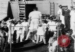 Image of German sailors perform gymnastics on the SMS Möwe Atlantic Ocean, 1916, second 14 stock footage video 65675049916