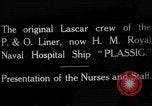 Standbild Britisches Krankenhaus Schiff Plassy Orkney Inseln, 1917, aus Sekunde 1 historischem Filmmaterial Videoclip 65675049922