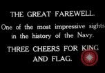Standbild Vice Admiral William Pakenham geadelt von König George V Orkney Inseln Schottland, 1917, aus Sekunde 27 historischem Filmmaterial Videoclip 65675049924