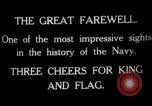 Standbild Vice Admiral William Pakenham geadelt von König George V Orkney Inseln Schottland, 1917, aus Sekunde 28 historischem Filmmaterial Videoclip 65675049924