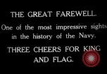 Standbild Vice Admiral William Pakenham geadelt von König George V Orkney Inseln Schottland, 1917, aus Sekunde 30 historischem Filmmaterial Videoclip 65675049924