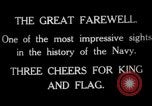 Standbild Vice Admiral William Pakenham geadelt von König George V Orkney Inseln Schottland, 1917, aus Sekunde 32 historischem Filmmaterial Videoclip 65675049924