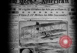 Immagine di Modello di Wright Flyer Le Mans Francia, 1908, secondo 7 filmato di repertorio 65675049965
