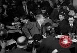 Image of Eugene Dennis testimony United States USA, 1950, second 30 stock footage video 65675049972