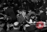 Image of Eugene Dennis testimony United States USA, 1950, second 41 stock footage video 65675049972