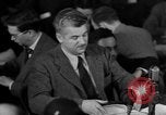Image of Eugene Dennis testimony United States USA, 1950, second 44 stock footage video 65675049972