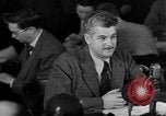 Image of Eugene Dennis testimony United States USA, 1950, second 47 stock footage video 65675049972