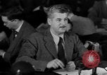 Image of Eugene Dennis testimony United States USA, 1950, second 58 stock footage video 65675049972