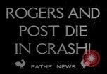 Image of Will Rogers Fairbanks Alaska USA, 1935, second 1 stock footage video 65675049976