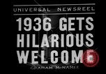 Immagine di Festa di Capodanno New York City USA, 1936, secondo 3 filmato di repertorio 65675049980