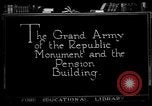 Image grand monument armée de la République Washington DC USA, 1921, de la seconde 3 séquences d'archives historiques vidéo 65675049985