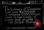 Image de l'American Library of Congress Washington DC USA, 1921, de la seconde 5 séquences d'archives historiques vidéo 65675049988