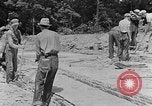 Image of hammering rock slabs Tennessee United States USA, 1940, second 5 stock footage video 65675050026