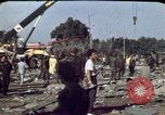 Image of bulldozers and cranes Beirut Lebanon, 1983, second 16 stock footage video 65675050075