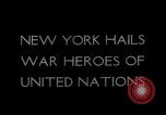 Standbild WW II Allied Helden New York United States USA, 1942, aus Sekunde 18 historischem Filmmaterial Videoclip 65675050134