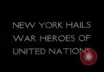 Standbild WW II Allied Helden New York United States USA, 1942, aus Sekunde 22 historischem Filmmaterial Videoclip 65675050134
