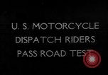 Standbild Motorrad Versand Reiter United States USA, 1942, aus Sekunde 1 historischem Filmmaterial Videoclip 65675050135