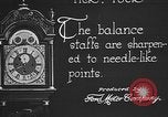 Image of clock parts Detroit Michigan USA, 1920, second 38 stock footage video 65675050149