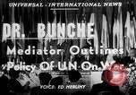 Image of Dr Ralph Bunche Los Angeles California USA, 1951, second 4 stock footage video 65675050152