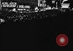 Image of Crowds celebrate on election night in Times Square New York City USA, 1940, second 50 stock footage video 65675050195
