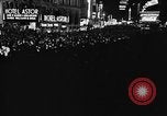Image of Crowds celebrate on election night in Times Square New York City USA, 1940, second 51 stock footage video 65675050195