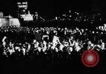 Image of Election returns showing in lights on Times Building New York City USA, 1940, second 6 stock footage video 65675050196
