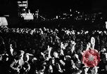 Image of Election returns showing in lights on Times Building New York City USA, 1940, second 8 stock footage video 65675050196