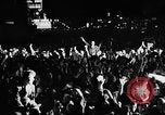 Image of Election returns showing in lights on Times Building New York City USA, 1940, second 9 stock footage video 65675050196