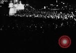 Image of Election returns showing in lights on Times Building New York City USA, 1940, second 20 stock footage video 65675050196