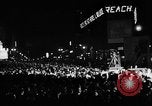 Image of Election returns showing in lights on Times Building New York City USA, 1940, second 30 stock footage video 65675050196