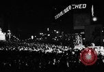 Image of Election returns showing in lights on Times Building New York City USA, 1940, second 31 stock footage video 65675050196