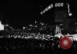 Image of Election returns showing in lights on Times Building New York City USA, 1940, second 36 stock footage video 65675050196