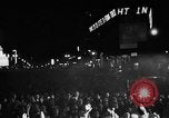 Image of Election returns showing in lights on Times Building New York City USA, 1940, second 44 stock footage video 65675050196