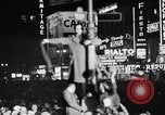 Image of Presidential election returns displayed on Times building New York City USA, 1940, second 6 stock footage video 65675050197