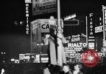 Image of Presidential election returns displayed on Times building New York City USA, 1940, second 11 stock footage video 65675050197