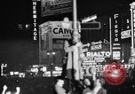 Image of Presidential election returns displayed on Times building New York City USA, 1940, second 12 stock footage video 65675050197