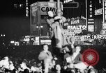 Image of Presidential election returns displayed on Times building New York City USA, 1940, second 13 stock footage video 65675050197