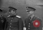 Image of American and Russian officers Tehran Iran, 1943, second 37 stock footage video 65675050205