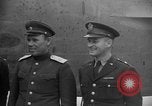 Image of American and Russian officers Tehran Iran, 1943, second 39 stock footage video 65675050205