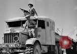 Image of British soldiers retrieve a disabled tank while being shelled North Africa, 1941, second 33 stock footage video 65675050209