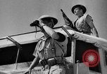 Image of British soldiers retrieve a disabled tank while being shelled North Africa, 1941, second 34 stock footage video 65675050209