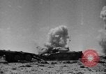 Image of British soldiers retrieve a disabled tank while being shelled North Africa, 1941, second 52 stock footage video 65675050209