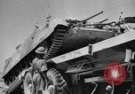 Image of British soldiers retrieve a disabled tank while being shelled North Africa, 1941, second 58 stock footage video 65675050209