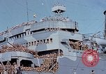 Standbild transport Schiffe Französisch Marokko, 1942, aus Sekunde 50 historischem Filmmaterial Videoclip 65675050224