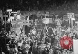 Image of banners supporting Franklin Roosevelt Philadelphia Pennsylvania USA, 1936, second 22 stock footage video 65675050258