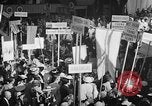 Image of banners supporting Franklin Roosevelt Philadelphia Pennsylvania USA, 1936, second 30 stock footage video 65675050258